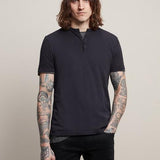 The Short Sleeve Burnout Henley Tee