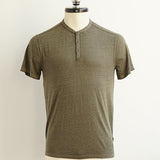 Duke Short Sleeve Henley in Burnout