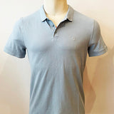 Logan Short Sleeve Pique Polo with Peace Sign Embroidery