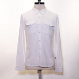 Arvon Long Sleeves Knit Western Shirt in Vintage Wash Slub