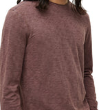Long Sleeve Garment Dye Slub Crew with Raw Edges