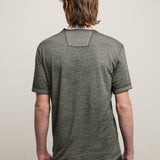 Davis Short Sleeve Burnout V Neck With Chest Pocket