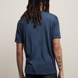 Davis Short Sleeve Burnout V Neck With Chest Pocket