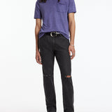 Davis Short Sleeve Burnout V Neck with Chest Pocket