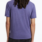 Davis Short Sleeve Burnout V Neck with Chest Pocket