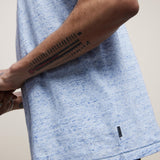 Tampa Short Sleeve Linen Cotton Crew With Pickstitch