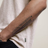 Tampa Short Sleeve Linen Cotton Crew With Pickstitch