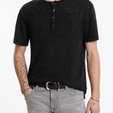 Short Sleeves Cotton Henley Tshirt