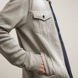Valdez Long Sleeve Terry Trucker Jacket W Sun Wash