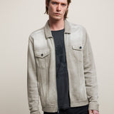 Valdez Long Sleeve Terry Trucker Jacket W Sun Wash