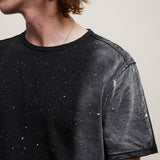 Jasper Short Sleeve Crew Patch With Spray Splatter