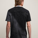 Jasper Short Sleeve Crew Patch With Spray Splatter