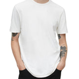 Short Sleeve Pigment Rub Raw Cut Crew