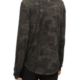 Long Sleeve Printed Burnout Crew
