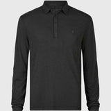 Marty Long Sleeve Burnout Polo with Peace Sign