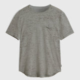 Cooper Slub Cotton Crew With Distress Screen