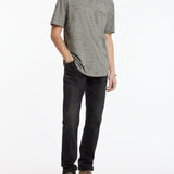 Cooper Slub Cotton Crew With Distress Screen
