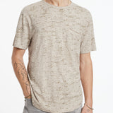 Cooper Slub Cotton Crew With Distress Screen