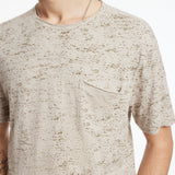 Cooper Slub Cotton Crew With Distress Screen
