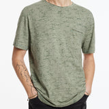 Cooper Slub Cotton Crew With Distress Screen