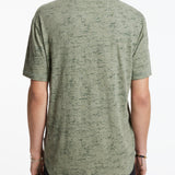 Cooper Slub Cotton Crew With Distress Screen