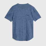 Cooper Slub Cotton Crew With Distress Screen