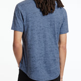 Cooper Slub Cotton Crew With Distress Screen