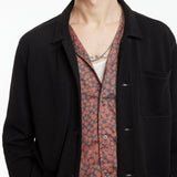 Long Seed Stitch Chore Jacket