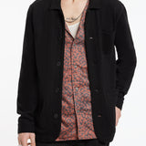 Long Seed Stitch Chore Jacket