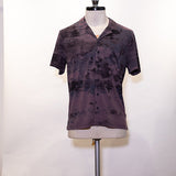 Short Sleeve Camp Collar Shirt with Digital Print
