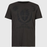 Short Sleeve Raw Edge Tee - Crest