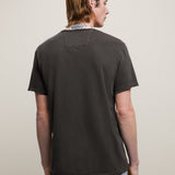 Short Sleeve Raw Edge Tee - Crest