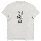 Short Sleeve Raw Edge Tee - Tough Peace Hand