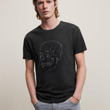 Short Sleeve Crew Tee - Skull Embroidery