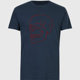 Short Sleeve Crew Tee - Skull Embroidery