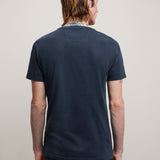 Short Sleeve Crew Tee - Skull Embroidery
