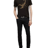 Short Sleeve Raw Edge Tee Scorpion