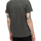 Short Sleeve Raw Edge Tee Distorted Peace