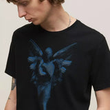 Short Sleeve Crew Tee Vintage Wash - Angel Statue