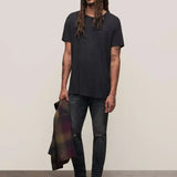 Short Sleeve Crew Tee- Embellished Skull