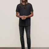 Short Sleeve Crew Tee- Embellished Skull