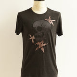 Short Sleeves Crew Tee- Floral Skull