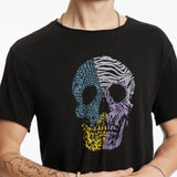 Short Sleeves Raw Edge Tee Vintage Wash Tshirt