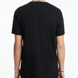 Short Sleeves Crew Tee- Peach Hand Tshirt