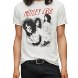 Short Sleeve Raw Edge Tee Motley Crue Straight