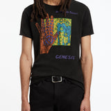 Short Sleeves Raw Edge Tee Vintage Wash Tshirt