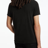 Short Sleeves Raw Edge Tee Vintage Wash Tshirt