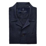 Solid Linen Twill D-Constructed Shirt Jacket