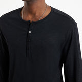 Danville Regular Fit Long Sleeve Henley with Placket Detail