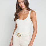 Nica Scoop Neck Tank Bodysuit